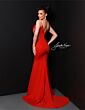 Johnathan Kayne 3080 Embellished Bodice Sheer Sides Dress