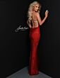Johnathan Kayne 3091 Strappy Back Side Slit Dress