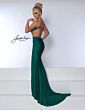 Johnathan Kayne 3105 Exposed Back One Shoulder Dress