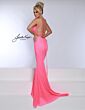 Johnathan Kayne 3113 Floral Beadwork Lace-Up Back Dress