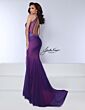 Johnathan Kayne 3120 Embellished Waist Two Tone Dress