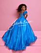 Johnathan Kayne C359 Puff Sleeve Sweetheart Neck Dress