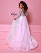 Johnathan Kayne C384 Long Overskirt Sparkly Romper