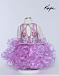 Sugar Kayne C230 Keyhole Back Sleeveless Ruffle Dress