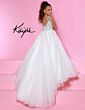 Johnathan Kayne C146 V-Back Beaded Bodice Dress