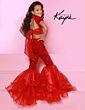 Johnathan Kayne C164 Ruffle Pants Cutout Bow Back Jumpsuit