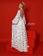 Johnathan Kayne DVL2 Viktor Balloon Sleeve Cross Halter Neck Dress