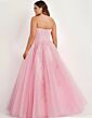 Jovani 1831 Strapless Embroidered Dress