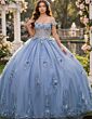 Jovani Q43820 Back Bow Off The Shoulder Quinceanera Gown