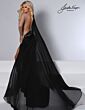 Joshua McKinley 2735 One-Shoulder Long Sleeve Illusion Dress