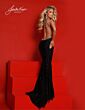 Joshua McKinley 2811 Plunging V-Neckline Exposed Crisscross Back Dress