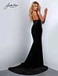 Joshua McKinley 2871 Plunging V-Neckline Front High Slit Dress