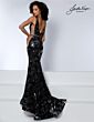 Joshua McKinley 2919 Plunging V-Neckline Illusion Side Panel Dress