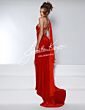 Joshua McKinley 2963 Asymmetrical One-Shoulder Low Open Back Dress