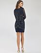 Lara 29610 Plunging Neckline Long Sleeve Dress