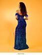 Rachel Allan 70552 Illusion Corset Feather Sleeves Dress
