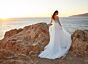 Mori Lee 15037 Melissa High Slit Pearl Beadwork Wedding Gown