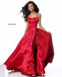 Sherri Hill 51631 Lace-Up Back Formal Gown with Slit