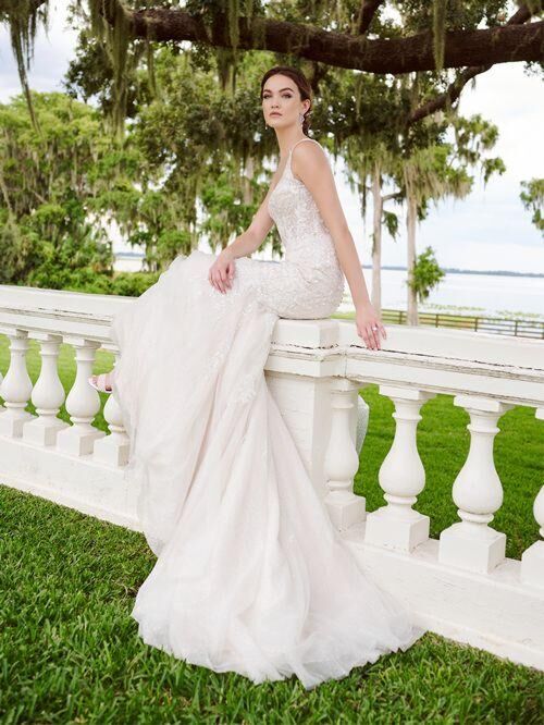 Christina Wu 15867 Scoop Neck Mermaid Wedding Dress