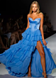 Sherri Hill 56911 Basque Waist Ruffle Skirt Dress