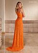 Rachel Allan 70186 Asymmetric Neck Side Cutaway Dress