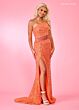 Rachel Allan 70186 Asymmetric Neck Side Cutaway Dress