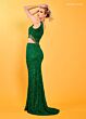 Rachel Allan 70186 Asymmetric Neck Side Cutaway Dress