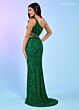 Rachel Allan 70186 Asymmetric Neck Side Cutaway Dress