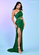 Rachel Allan 70186 Asymmetric Neck Side Cutaway Dress