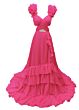Ava Presley 42211 Ruffle Strap A-Line Cutout Dress