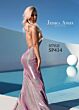 Jessica Angel SP414 Plunging Halter Glitter Dress
