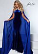 Johnathan Kayne 2535 Cape Sleeve Illusion Neckline Dress