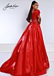 Johnathan Kayne 2692 Puff Sleeve V-Back Dress