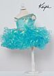 Sugar Kayne C214 Ruffle Skirt Asymmetric Neck Dress