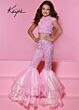 Johnathan Kayne C164 Ruffle Pants Cutout Bow Back Jumpsuit