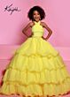 Johnathan Kayne C305 Cross Halter Neck Ruffle Skirt Dress