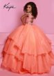 Johnathan Kayne C318 Cold-Shoulder Strap Ruffle Skirt Dress