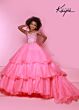 Johnathan Kayne C318 Cold-Shoulder Strap Ruffle Skirt Dress