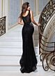Jovani 48414 Scoop Neckline Black Multicolor Sequin Mesh Dress