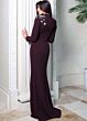 Jovani 51632 High Neckline Column Crepe Dress