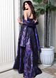 Jovani 51905 Metallic Floral Jacquard A-line Dress