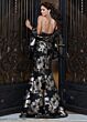 Jovani 52566 Strapless Sweetheart Floral Jacquard Black Dress