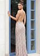Jovani 46047 High Slit Plunging Neckline Dress