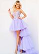 Jovani 07263 Embroidered Bodice High Low Dress