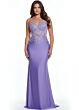 Jovani 42221 Embroidered Corset Spaghetti Straps Dress