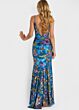 Jovani 47655 Sweetheart Neckline Floral Sequin Dress