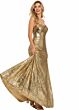 Jovani 50020 Strapless Curved Neckline Slim-Flare Dress