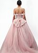 Jovani Q43434 Back Bow Off The Shoulder Quince Gown