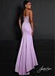 Joshua McKinley 2674 Plunging V-Neckline Illusion Side Panels Dress
