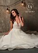 Marys Bridal M720 Lace-Up Front Strappy Back Wedding Gown